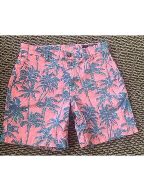 Vineyard Vines Mens Size 28 Breaker Shorts Tropical Palm Tree All Over Print